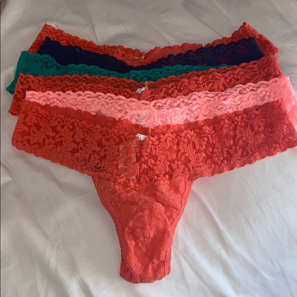 (6) NWOT Hanky Panky Low Rise Thongs
